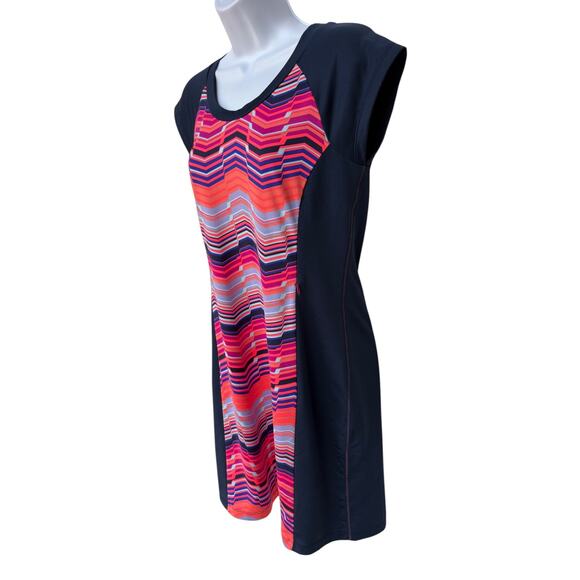 Title Nine Athletic Dress w Neon Geometric Design Tech Fabric Outdoors size S - Picture 5 of 12
